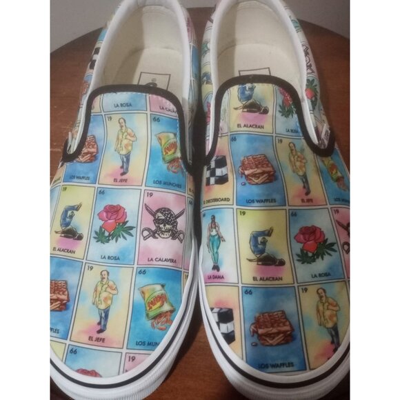 Los Vans Loteria Multi-Color Classic Sneakers Shoes Mens Sz 10 Women 11.5 - Picture 7 of 14